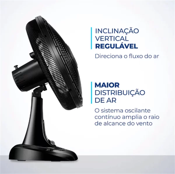Mondial Ventilador de Mesa Super Power VSP-40-B 6 Pás 110V - 40 cm - Imagem 5