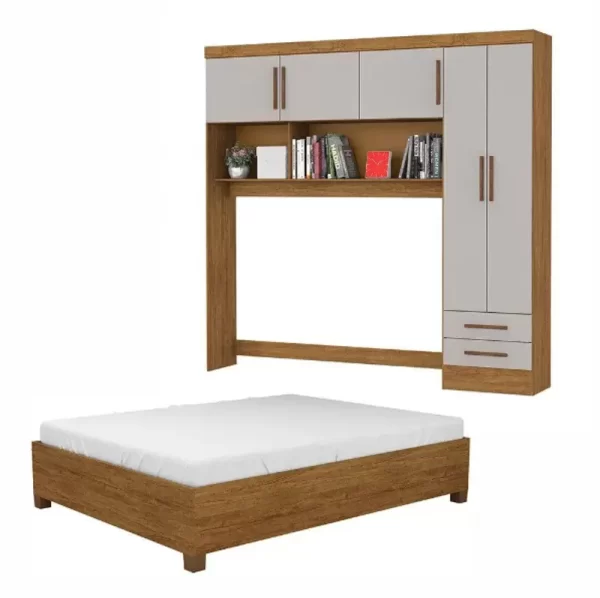CARIOCA CAMA CASAL CLARA CINAMOMO - Imagem 3
