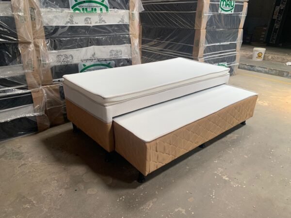 Cama Box de Solteiro com Auxiliar e Espuma D28: Conforto e Praticidade