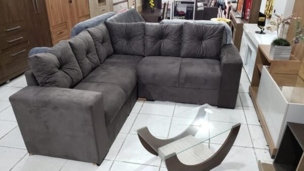 Sofá de Canto STAR 2 Peças – Estilo e Conforto com Espuma D28 Exclusiva