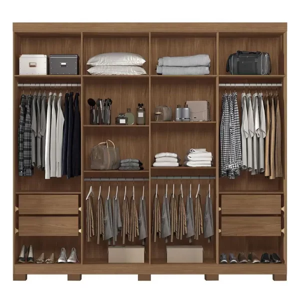 Guarda Roupa Casal Master New 8.4 8 Portas com Pés - Santos Andirá - Image 2