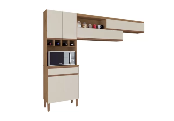 COZINHA ITABELA CANELATO RUSTICO/NATURA OFF WHITE