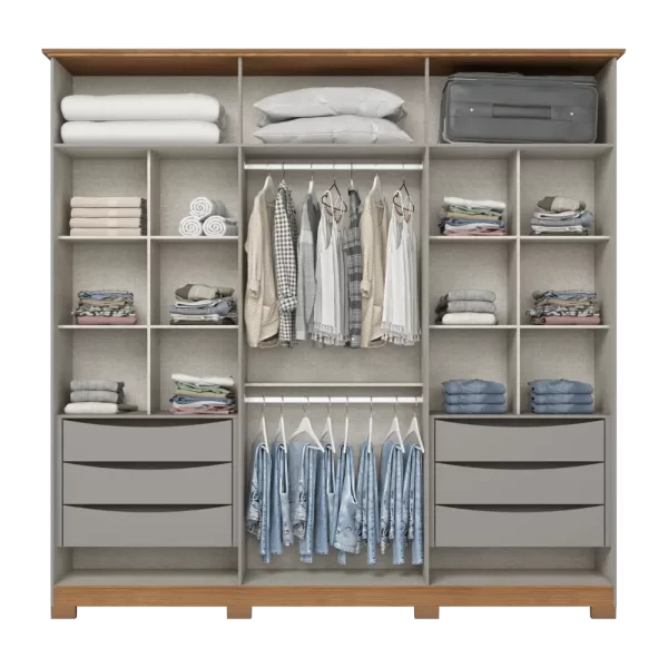 Guarda Roupa 6 Portas E 6 Gavetas Andréas - Henn - Imagem 3