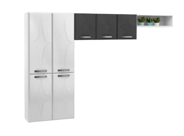 COZINHA COMPACTA RUBI SMART BRANCA NINCHO S VIDRO