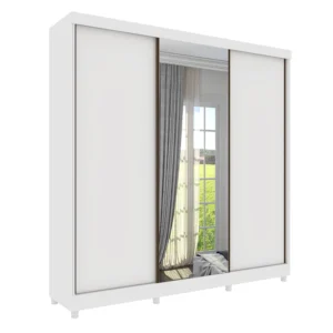 Guarda Roupa Casal Dacar 3 Portas C/ Espelho E 4 Gavetas  - Tcil Móveis