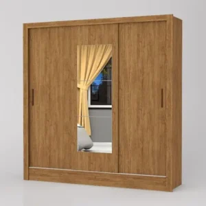 Guarda Roupa Santiago Plus 3 Portas de Correr 3 Gavetas e Espelho