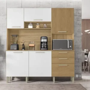 KITS PARANA COZINHA FERRARA FREIJO/SUPREMO RIPADO/ FREIJO