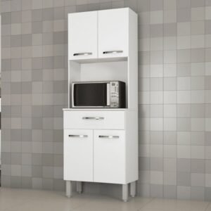 Armário de Cozinha Kit 4 Portas 1 Gaveta Balli  - Fiorello