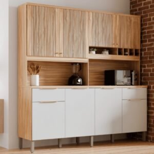 Armário de Cozinha Kit Ronipa MDF Concord 8 Portas 2 Gavetas