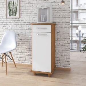 Balcão de Cozinha Multiuso fruteira 1 Gaveta 2 Cestos Régia Branco Fiorello