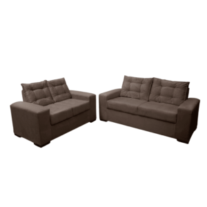 Conjunto de Sofá 2x3 Lugares Torun Marrom Masterflex