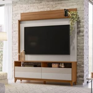 Estante Home Para Tv Até 65 Polegadas NT1300 Freijo/Off White Notável Móveis