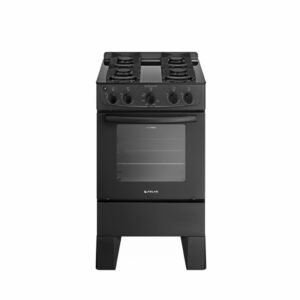 Fogão 4 Bocas Atlas Milão Glass com Mesa de Vidro Bivolt