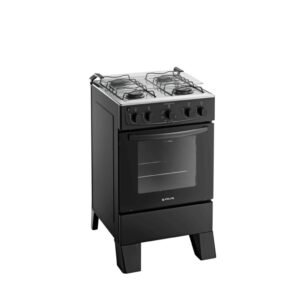 Fogão 4 Bocas Atlas Milão Plus Acendimento Automático - Preto