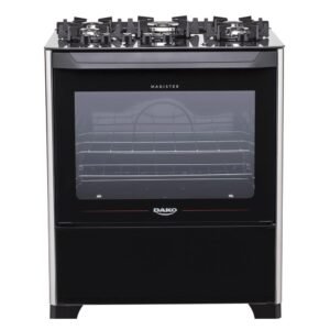 Fogão 5 Bocas Mesa de Vidro Dako Magister