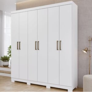 Guarda-Roupa Casal Em MDF 6 Portas Panan Milena
