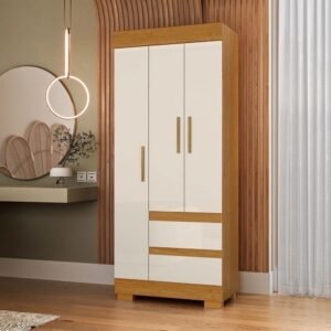 Guarda-Roupa Maya 3 Portas Branco - Acp Móveis