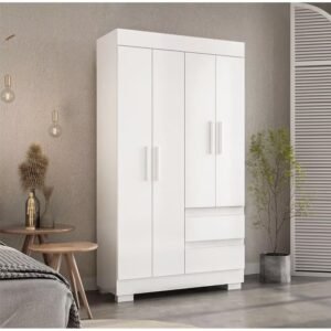 Guarda-Roupa Maya 4 Portas Branco - Acp Móveis