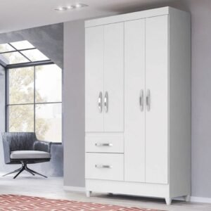 Guarda-Roupa Solteiro 4 Portas Moval Madri