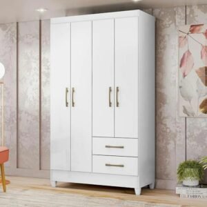 Guarda-Roupa Solteiro 4 Portas Chile  - Moval