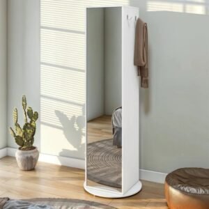 Multiuso Sapateira Esthela com Espelho e Base Giratória – Lopa