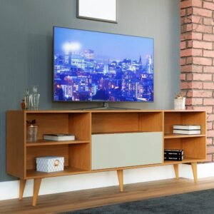 Rack para TV até 65 Polegadas Rodial Dalle Cinamomo Off White