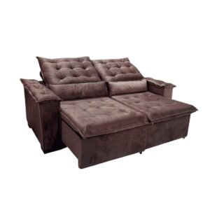 Sofá Retrátil Reclinável Dcore Veneza 210cm 2 Módulos